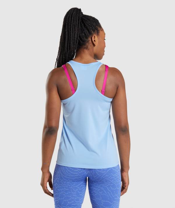 Damske Tielko Gymshark Training Siva Modre | GD5619372